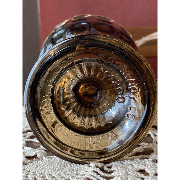 E.O. BRODY VASE - Smoky Brown - Scalloped - Footed Compote - Chalice - 5 1/2" - Picture 4 of 7